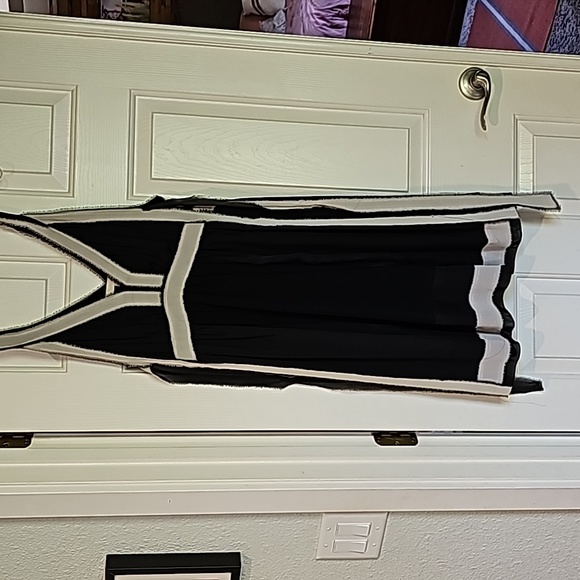 EXQUISITE VANESSA BRUNO SILK RAW EDGE EVENING DRESS tie up v neck - Picture 2 of 13